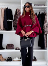 Kép betöltése a galériamegjelenítőbe: 2956 MARION öves poncsó