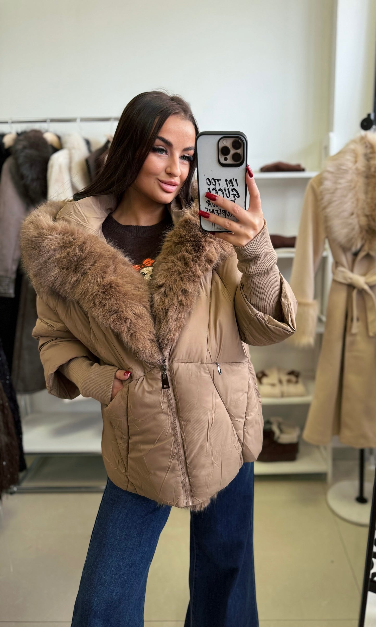 6038 DONNA oversize passzés ujjú kabát