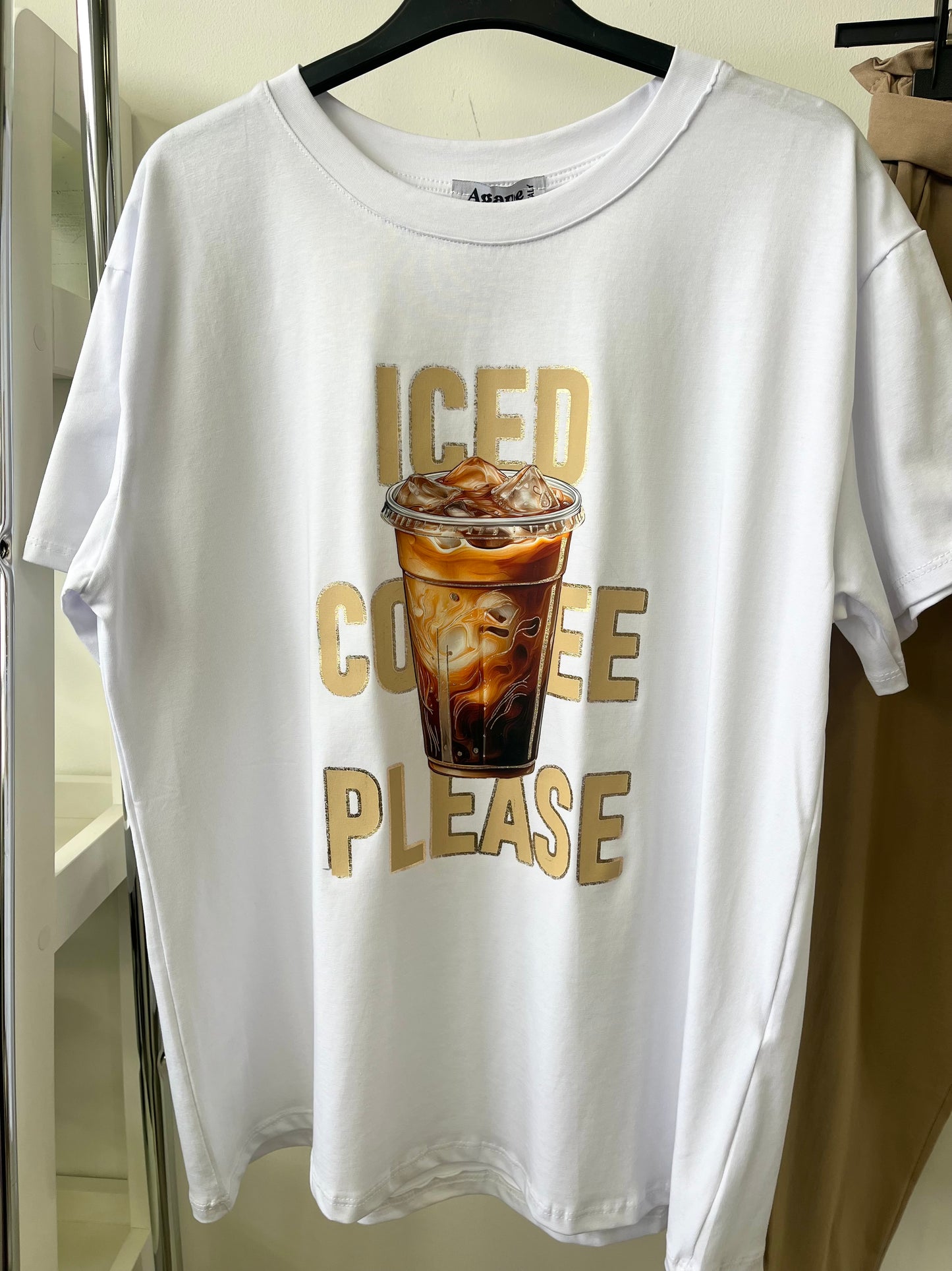 AG100 ICED COFFE póló