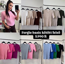 Kép betöltése a galériamegjelenítőbe: 0015 FERGIE basic kötött felső