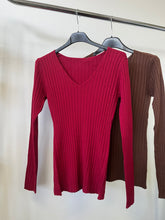 Kép betöltése a galériamegjelenítőbe: 5808 BORDÁS basic V nyakú felső