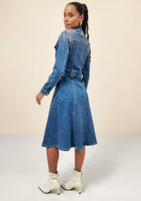 Kép betöltése a galériamegjelenítőbe: A2278-4 SELLY strasszos farmer ruha