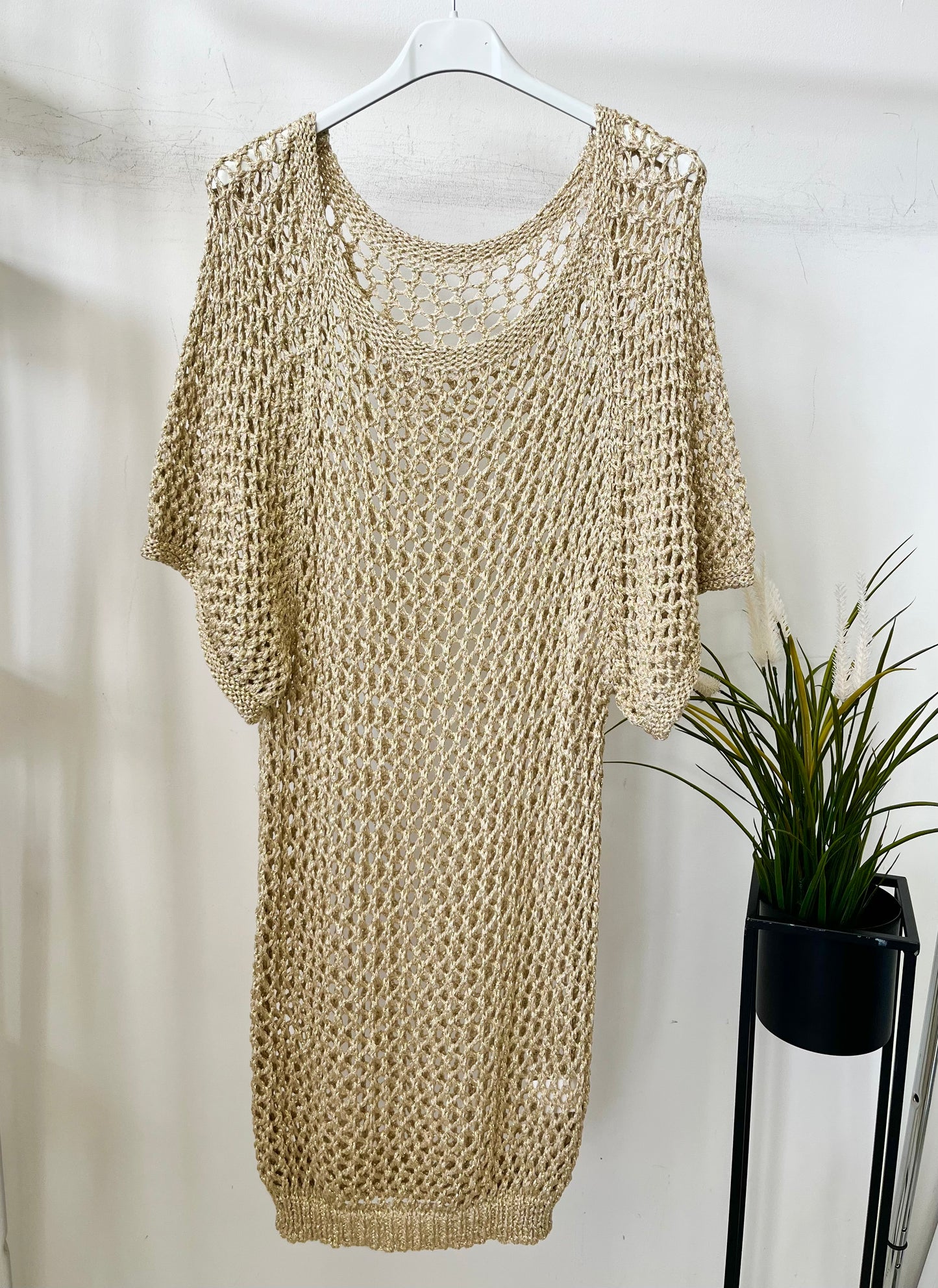 10691 LUREX háló mintás ruha
