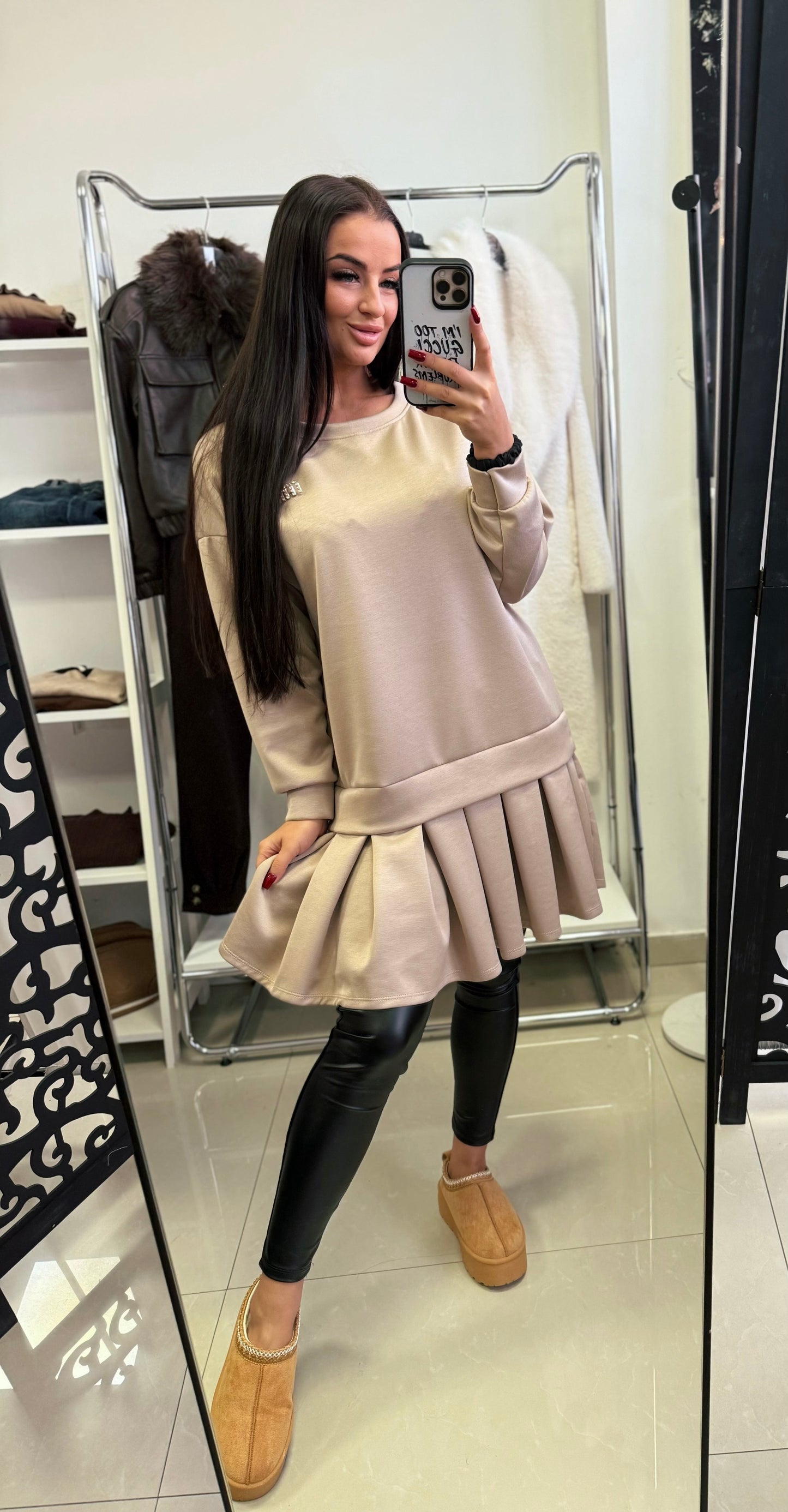 6669 MIRY rakott szoknyás ruha/tunika