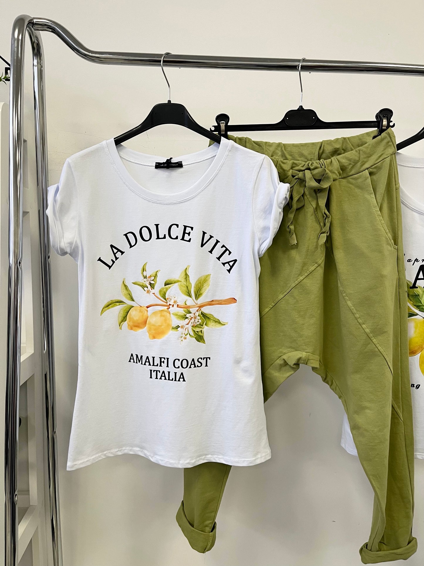 2415 DOLCE VITA citrom pamut póló