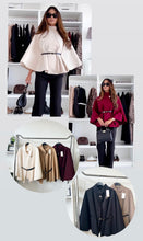 Kép betöltése a galériamegjelenítőbe: 2956 MARION öves poncsó