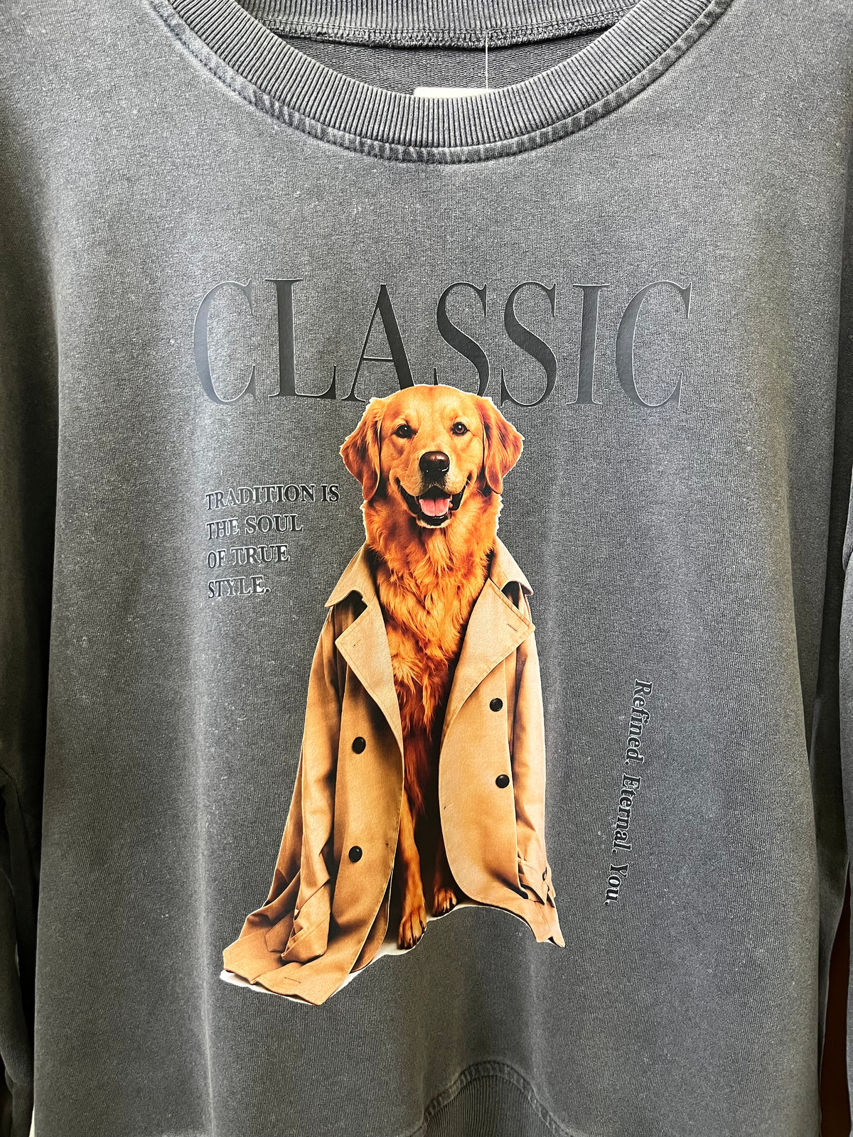 6112 GOLDEN CLASSIC oversized pulóver