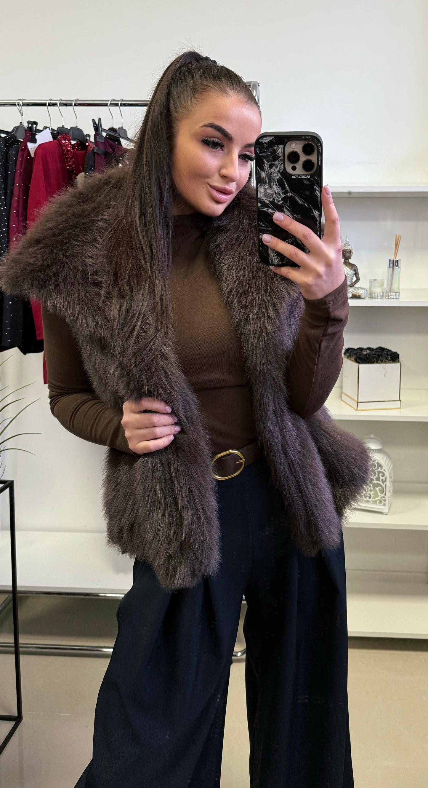 27412 KYLIE műszőrme mellény