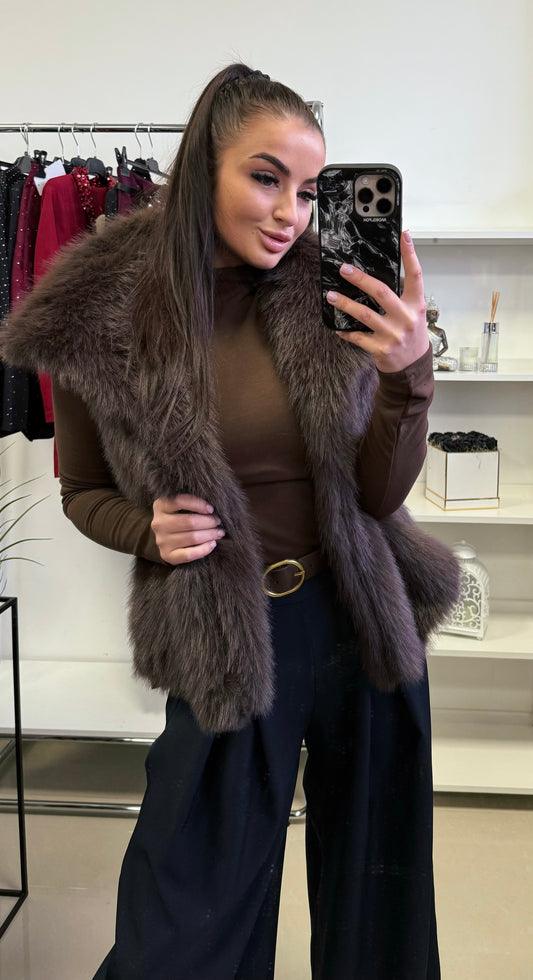 27412 KYLIE műszőrme mellény