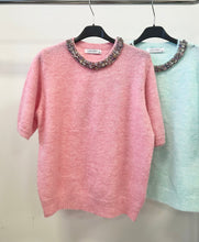 Kép betöltése a galériamegjelenítőbe: 635 INEZ köves nyakú tavaszi kötött felső
