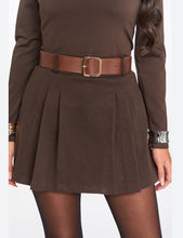 Kép betöltése a galériamegjelenítőbe: 18809 DENISA öves rakott szoknya/sort
