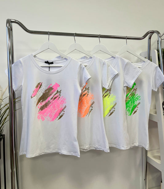 NEON mintás póló/2415
