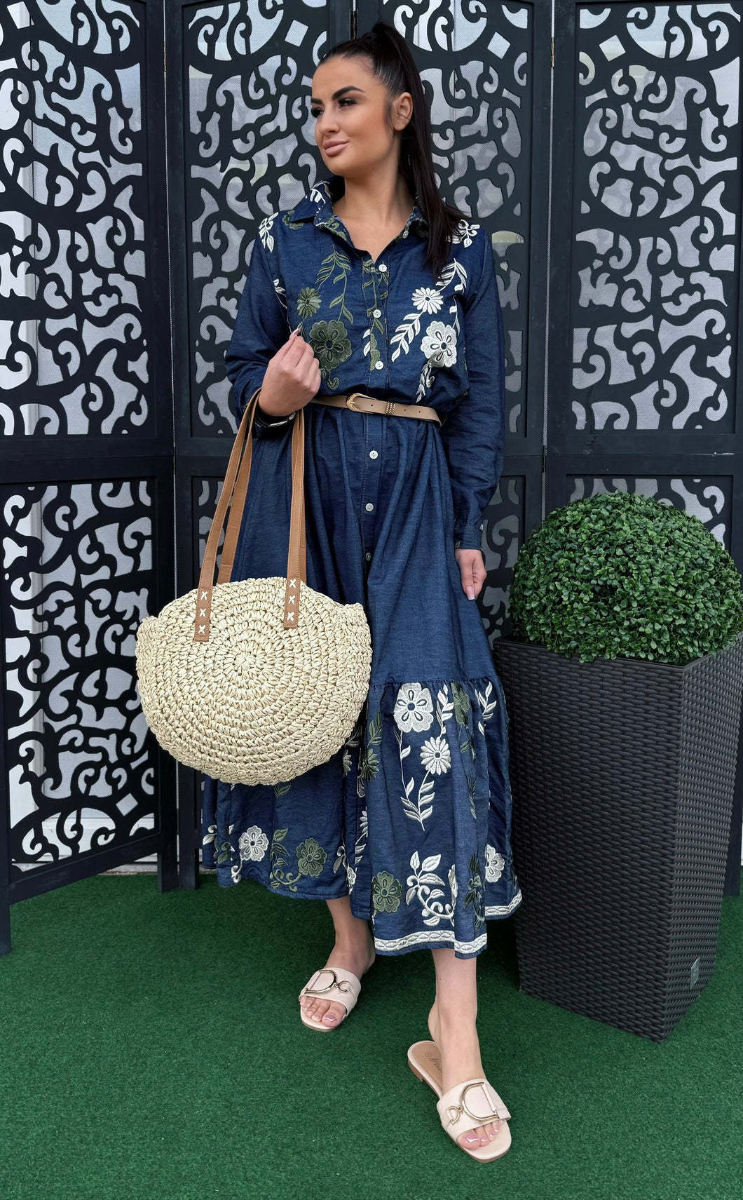 5914 HÍMZETT Farmer ruha