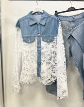 Kép betöltése a galériamegjelenítőbe: 1941 LOTTE csipke ing farmerbetéttel
