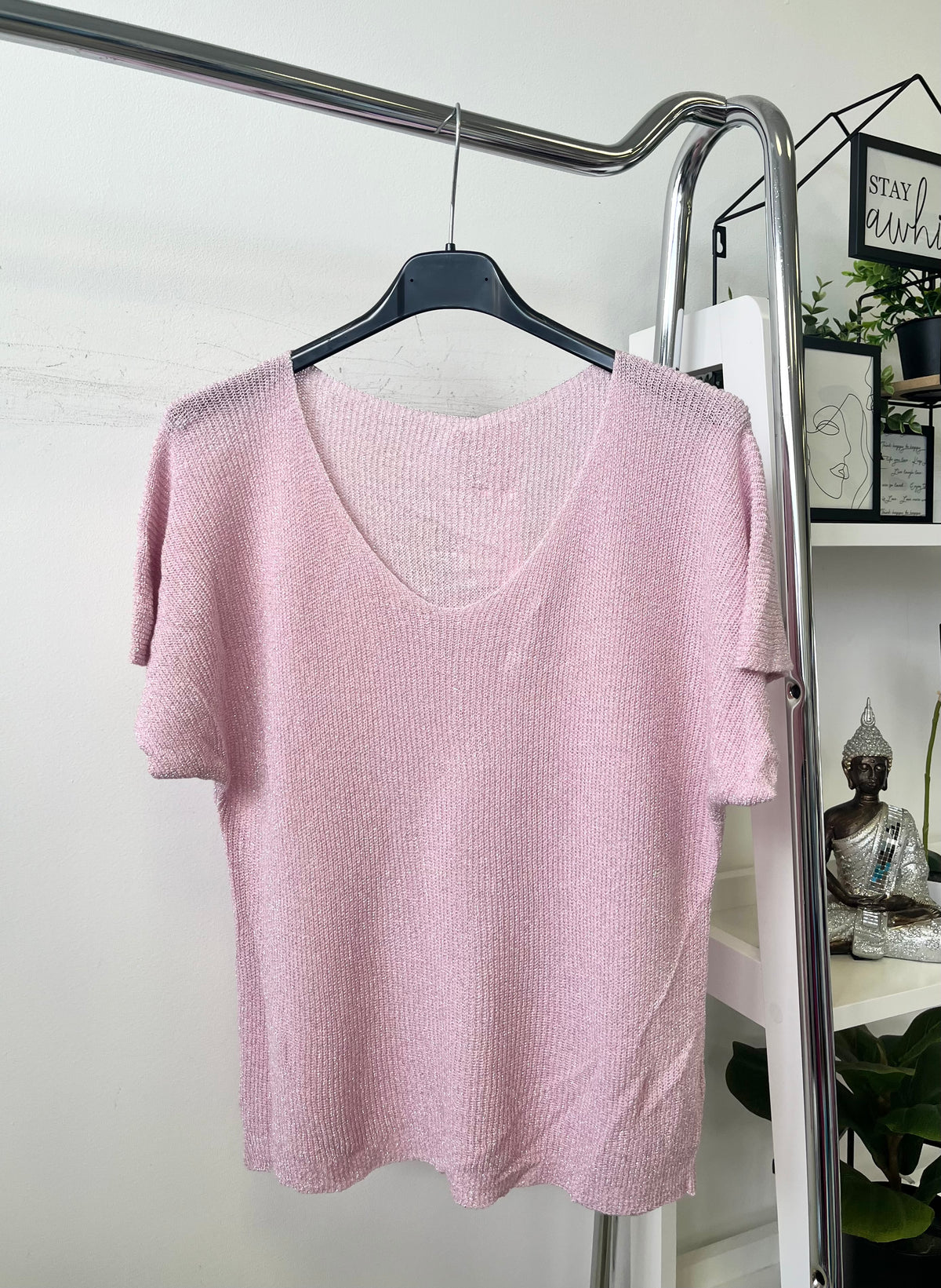 4195 LUREX V nyakú felső
