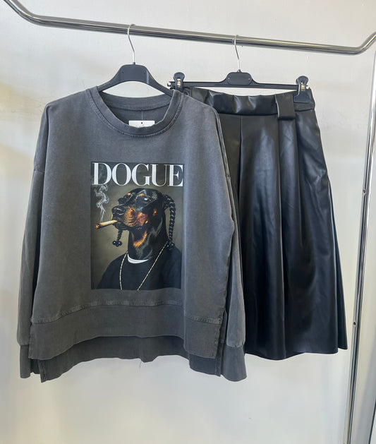 6112 DOGUE SNOOP Dobermann oversized pulóver