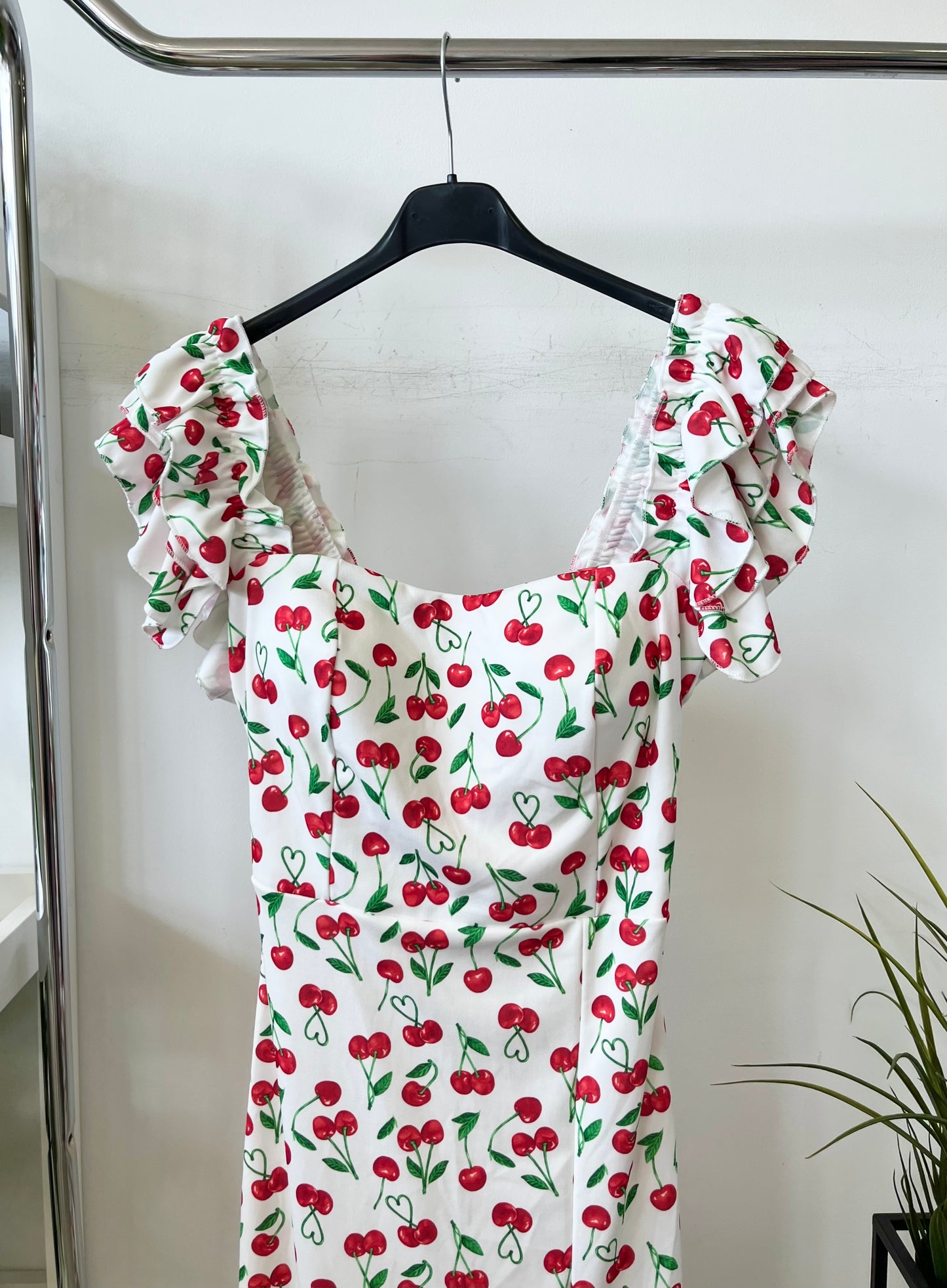 41070 PANNI dupla fodros vállú CHERRY  ruha