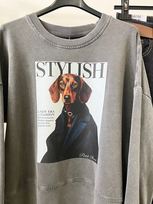 6112 TACSKÓ STYLISH oversized pulóver