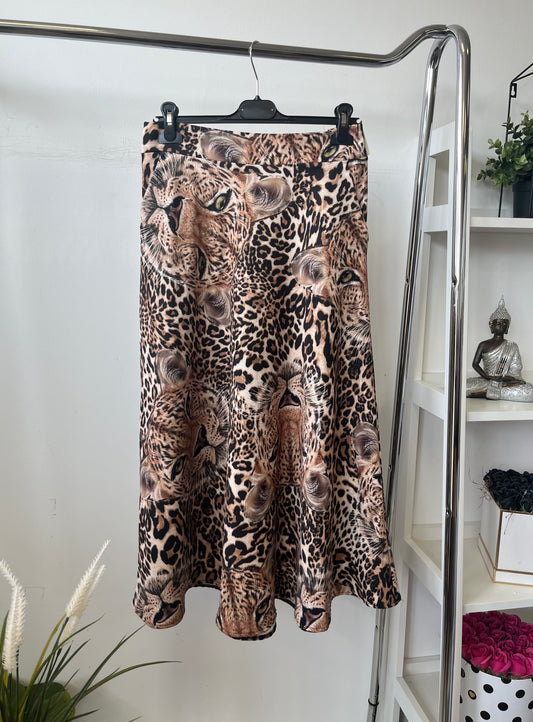 4187 TIGER zsebes midiszoknya