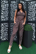 Kép betöltése a galériamegjelenítőbe: 4218 PÖTTYÖS hidegselyem overál
