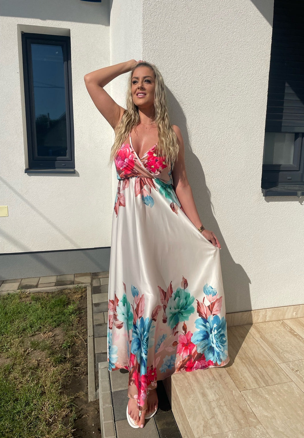 9565 POLLY szatén ruha