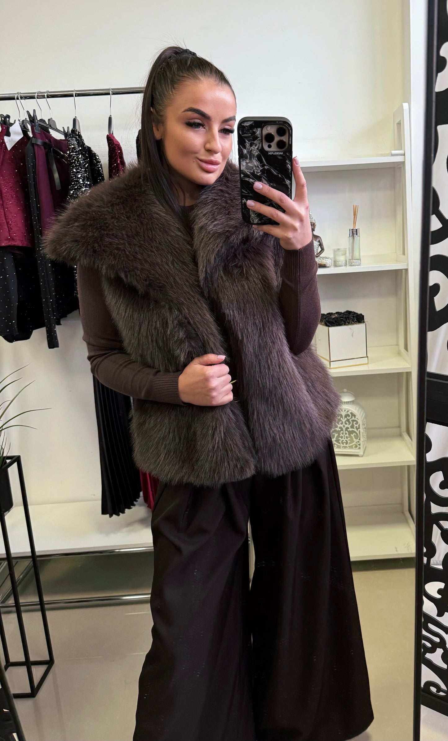 27412 KYLIE műszőrme mellény