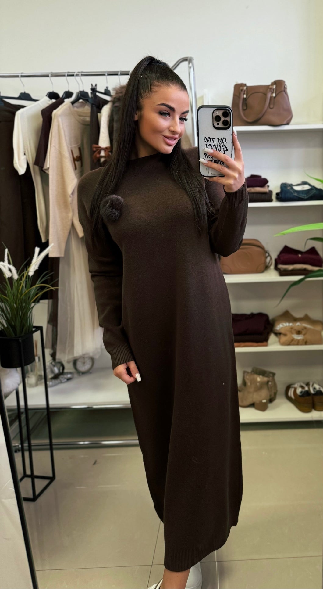 0139 HELGA kötött maxi ruha