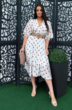 Kép betöltése a galériamegjelenítőbe: 7407 DEBRA pöttyös műselyem ruha
