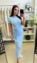 Kép betöltése a galériamegjelenítőbe: 12063 ERICA oldalt kötős rövid ujjú ruha
