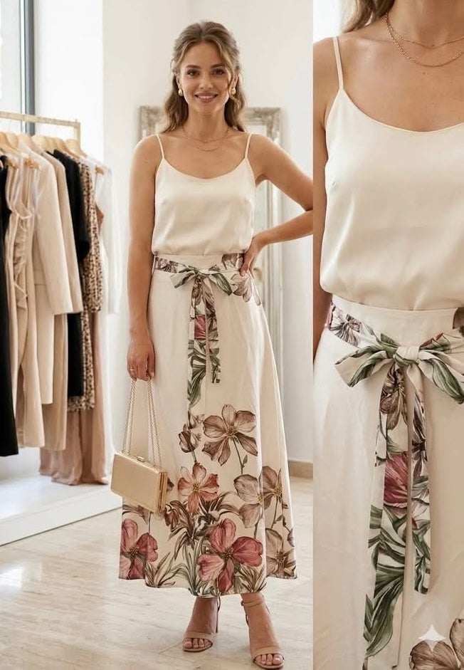 4981 AMANDA virágos maxi szoknya