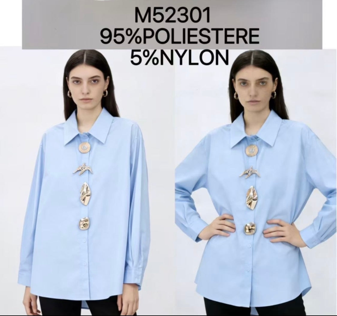 52301 CAMILLA vászon ing brossokkal