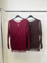 Kép betöltése a galériamegjelenítőbe: 1708 LANA pamut-necc hosszú ujjú felső
