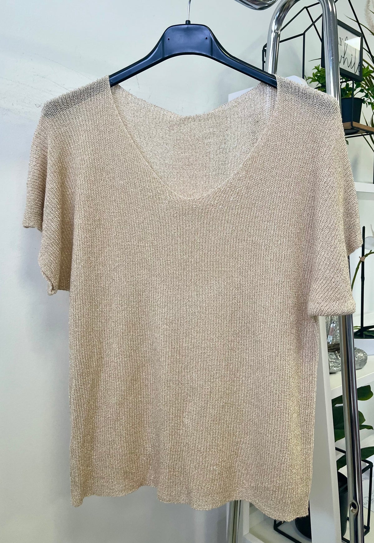 4195 LUREX V nyakú felső
