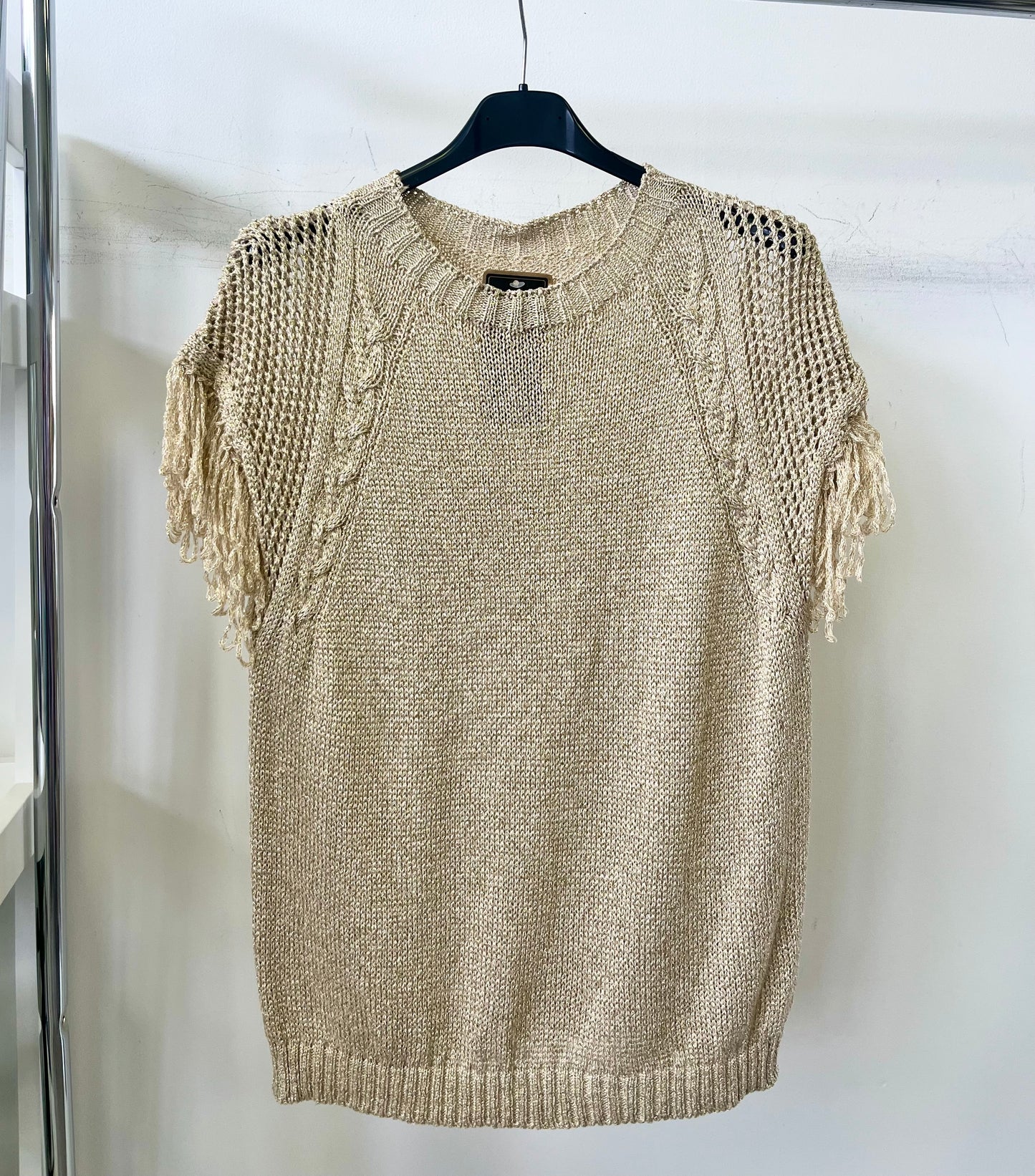4162 LUREX rojtos ujjú felső