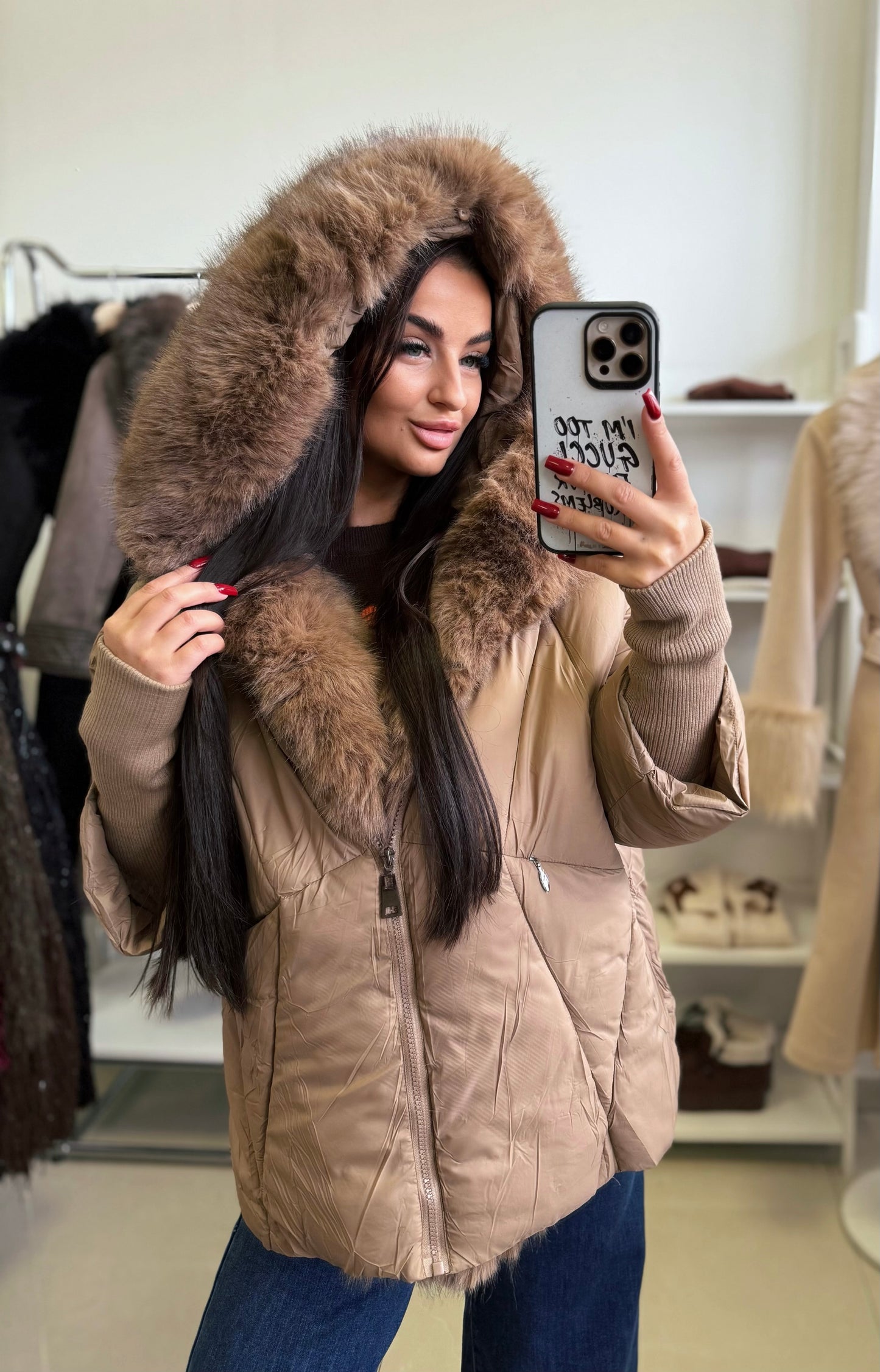 6038 DONNA oversize passzés ujjú kabát