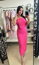 Kép betöltése a galériamegjelenítőbe: 58065 RÓMA arany gombos ruha
