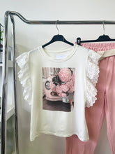 Kép betöltése a galériamegjelenítőbe: 2965 MADEIRA ujjú virág-autó felső
