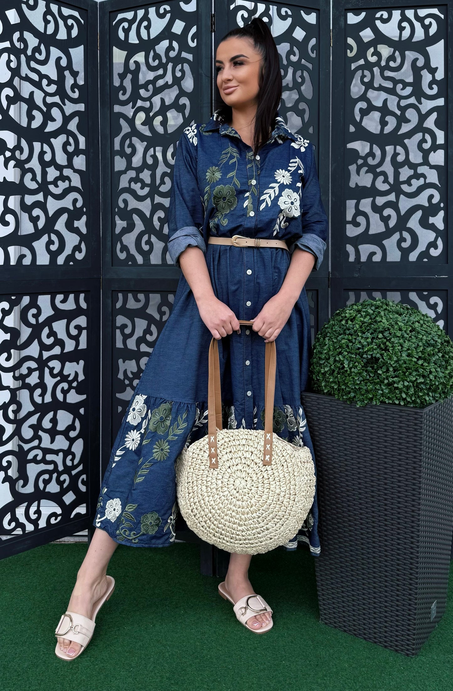 5914 HÍMZETT Farmer ruha