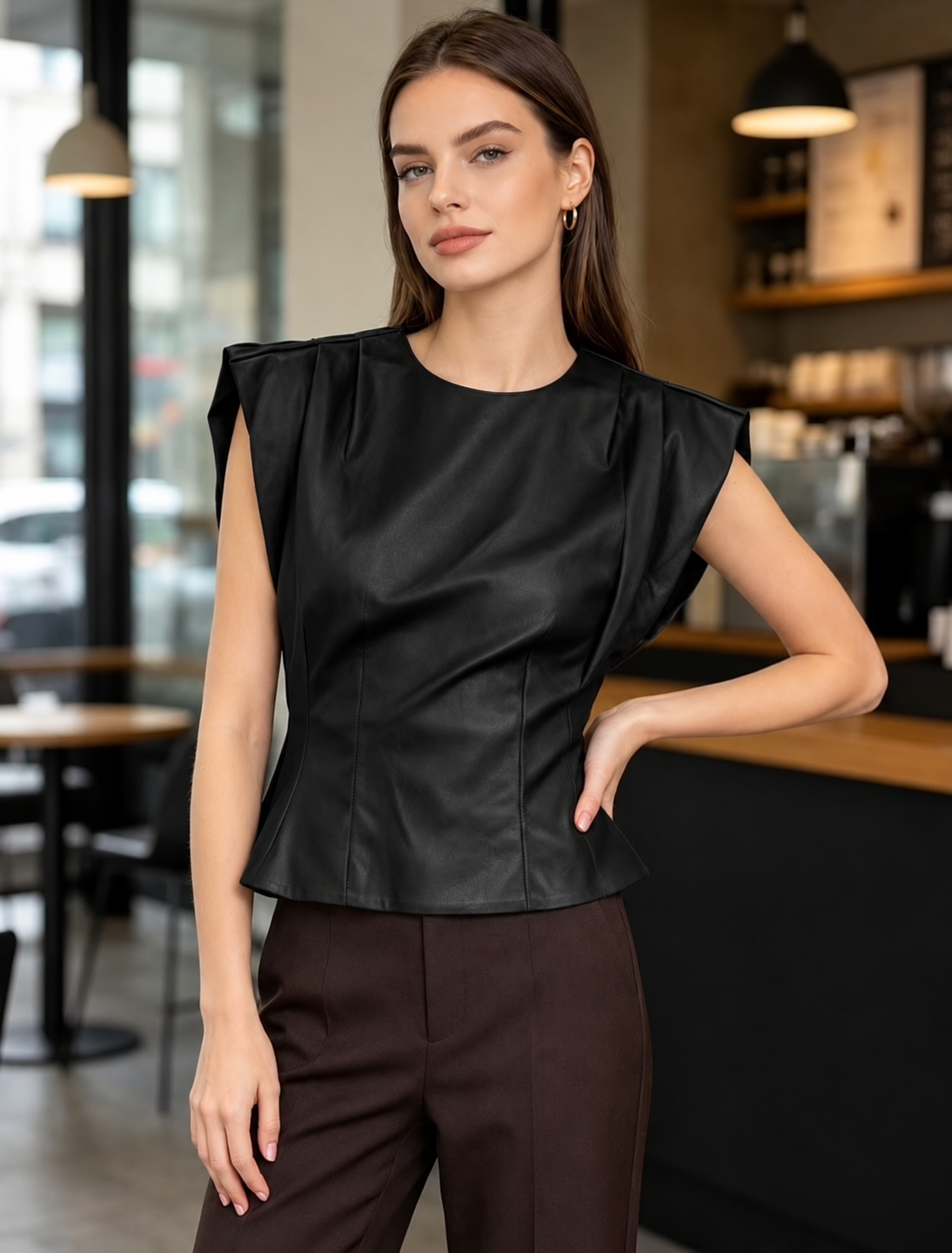5061 SELBY műbőr felső