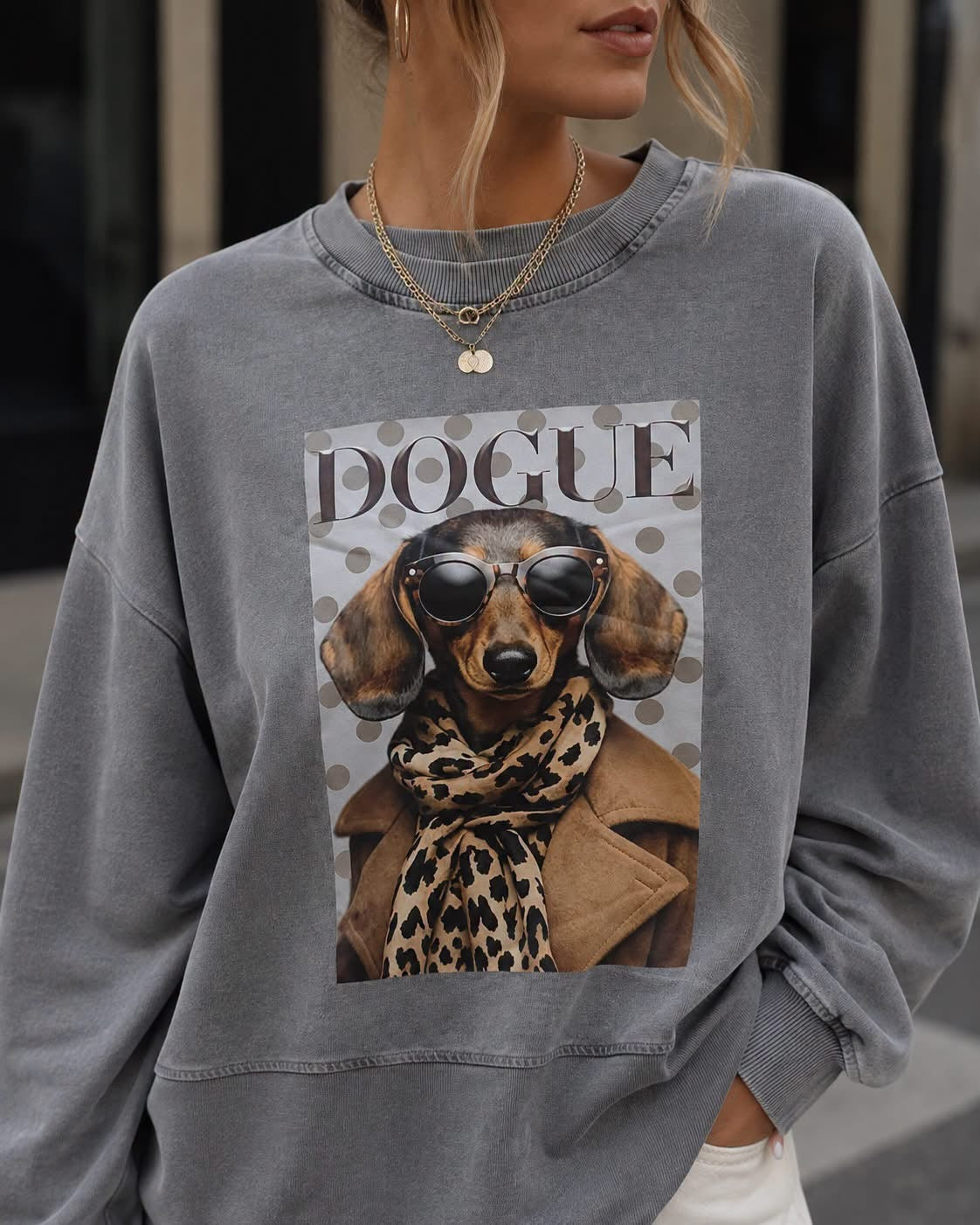 6112 DOGUE TACSI oversized pulóver