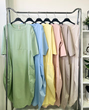 Kép betöltése a galériamegjelenítőbe: 38957 LORENA pamut zsebes hagyma ruha
