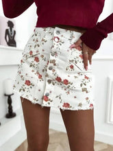 Kép betöltése a galériamegjelenítőbe: 774 SONNY  virágos gombos szoknya/sort
