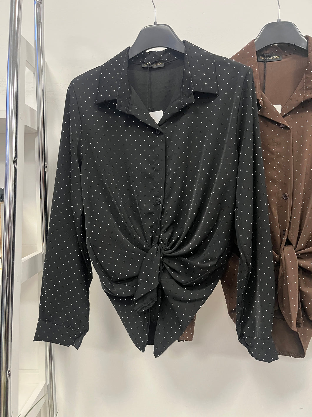 7988 STRASSZOS GIGI szatén blúz