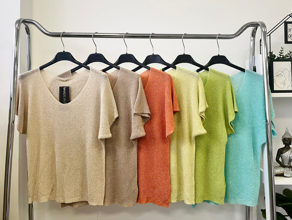 4195 LUREX V nyakú felső