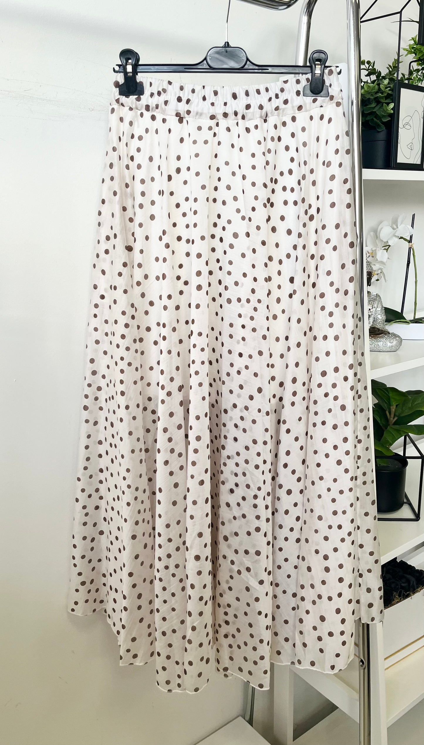 38177 SUZY pöttyös maxi szoknya
