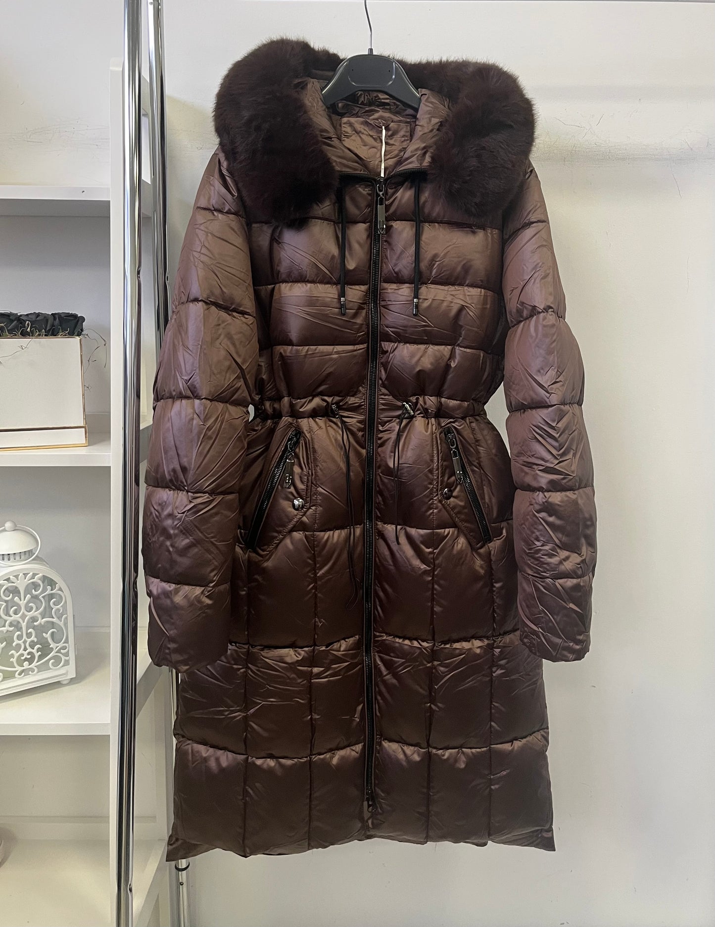 8282 BRONZ barna télikabát XXL