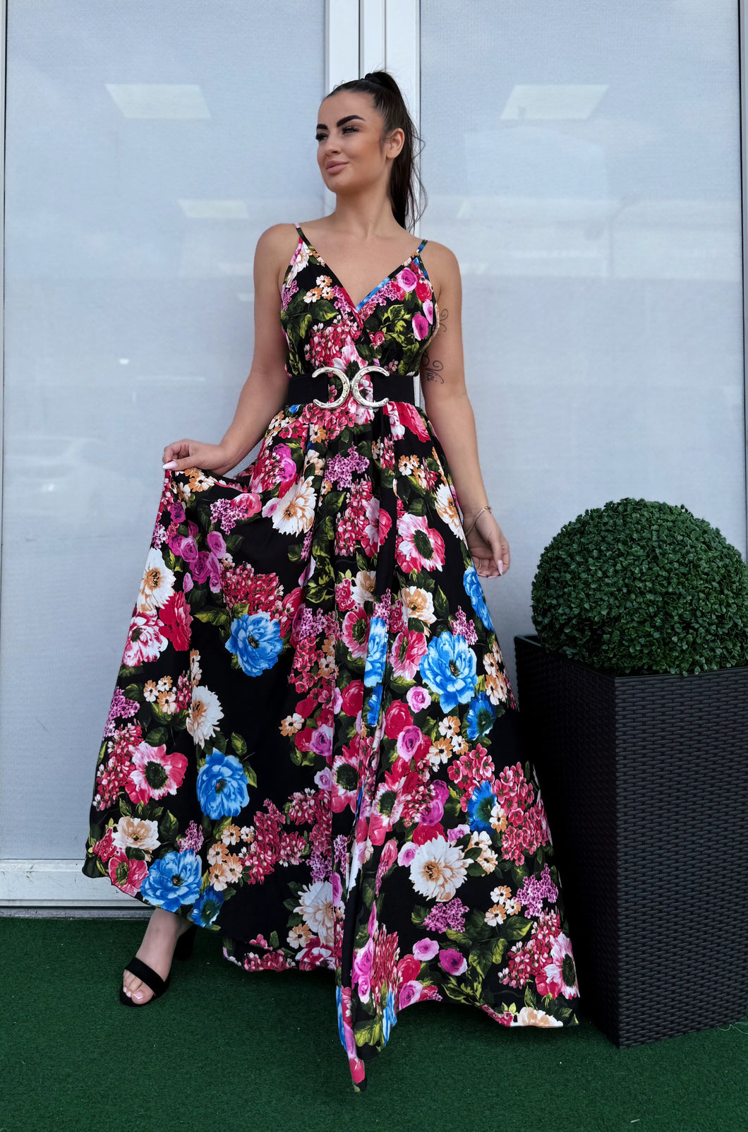 9972 MARISA virágos nyári ruha