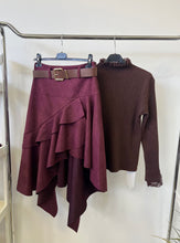 Kép betöltése a galériamegjelenítőbe: 005052 IRYNA fodros művelúr szoknya
