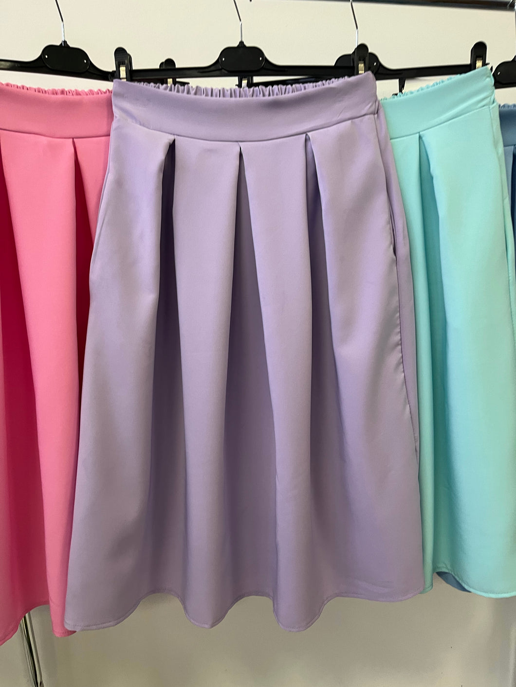 4911 LILY zsebes midi szoknya