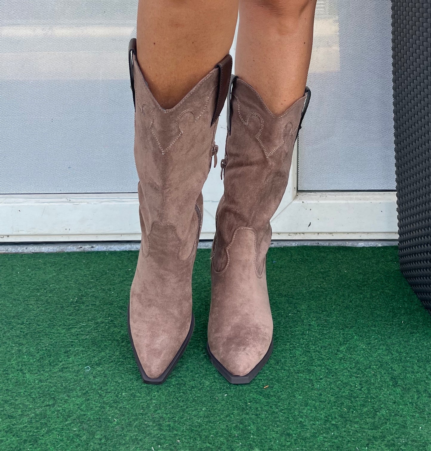 156 TAUPE western csizma